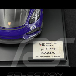 Porsche 718 Cayman GT4 RS Type 982 2024 Kit Manthey Ultraviolet 1/12 Spark WAP0236030TCAY