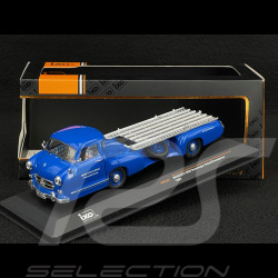Mercedes-Benz Camion de Transport de Course 1955 Bleu Merveille 1/43 Ixo RAC342