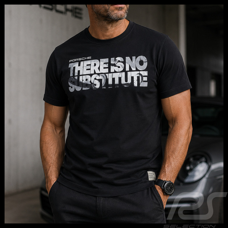 Porsche T-shirt There Is No Substitute Since 1948 Schwarz WAP580T0NS - unisex