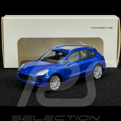 Porsche Macan Turbo 2019 Blau Reibungsspielzeug 1/38 Welly MAP01024015