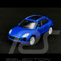 Porsche Macan Turbo 2019 Blau Reibungsspielzeug 1/38 Welly MAP01024015