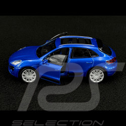 Porsche Macan Turbo 2019 Blue Friction Toy 1/38 Welly MAP01024015
