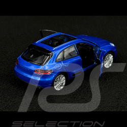 Porsche Macan Turbo 2019 Bleu Jouet à friction 1/38 Welly MAP01024015