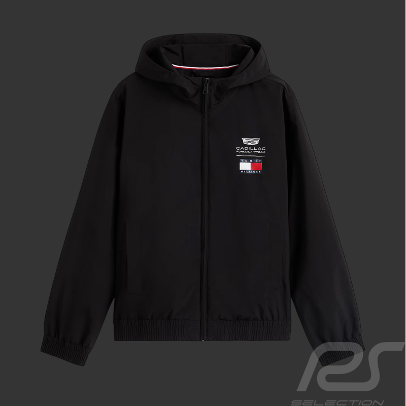 Cadillac Windjacke F1 Team X Tommy Hilfiger mit Kapuze Schwarz MN0MN00084BDS - Unisex