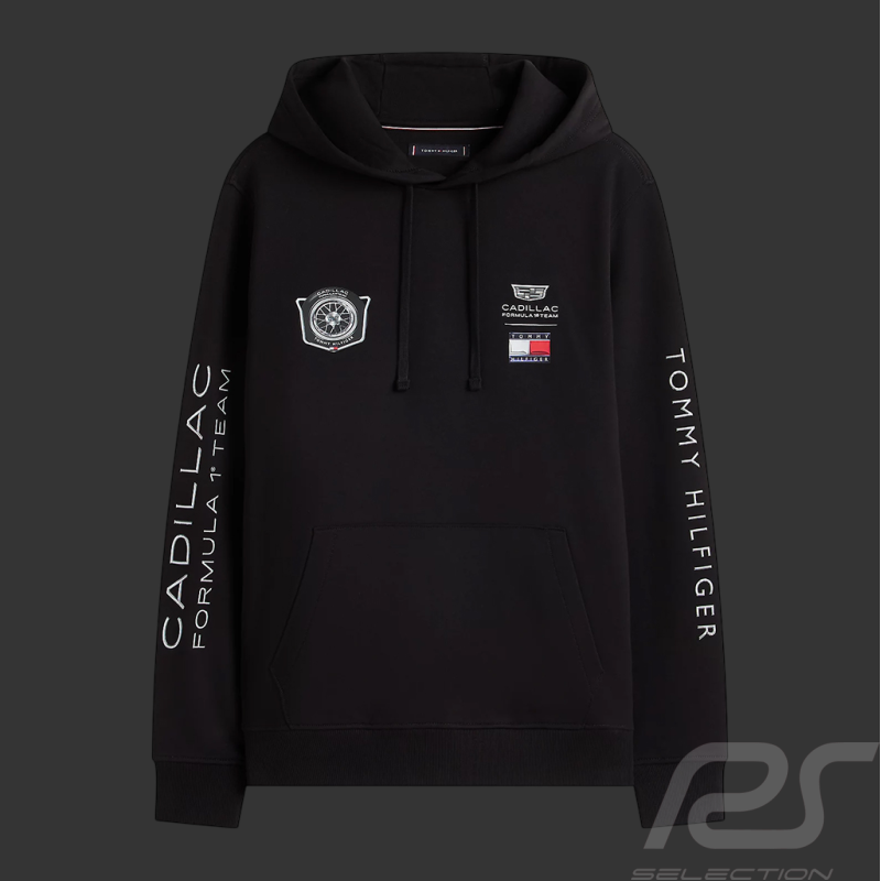 Cadillac Hoodie F1 Team X Tommy Hilfiger Black MN0MN00086BDS - Unisex