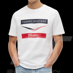 Cadillac T-Shirt F1 Team X Tommy Hilfiger Chevron 2026 Weiß MN0MN00101YBR - Unisex