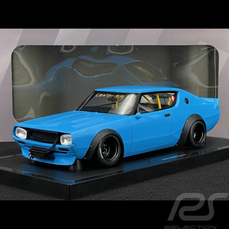 Nissan Skyline 2000 GT-R KPGC110 LB-Works 2024 Bleu 1/18 Ottomobile OT1210