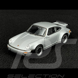 Porsche 911 Turbo 3.0 1975 Metallic Grey Friction Toy 1/38 Welly MAP01025015