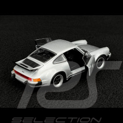 Porsche 911 Turbo 3.0 1975 Metallic Grey Friction Toy 1/38 Welly MAP01025015