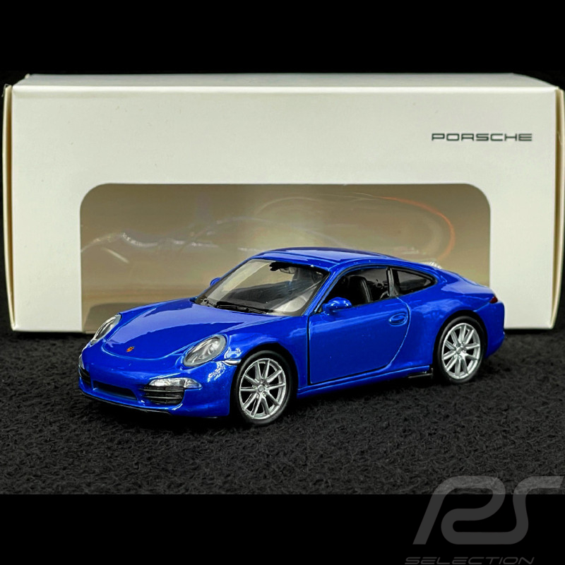 Porsche 911 Carrera S Type 991 2011 Bleu Jouet à friction 1/38 Welly MAP01024015