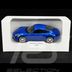 Porsche 911 Carrera S Type 991 2011 Bleu Jouet à friction 1/38 Welly MAP01024015