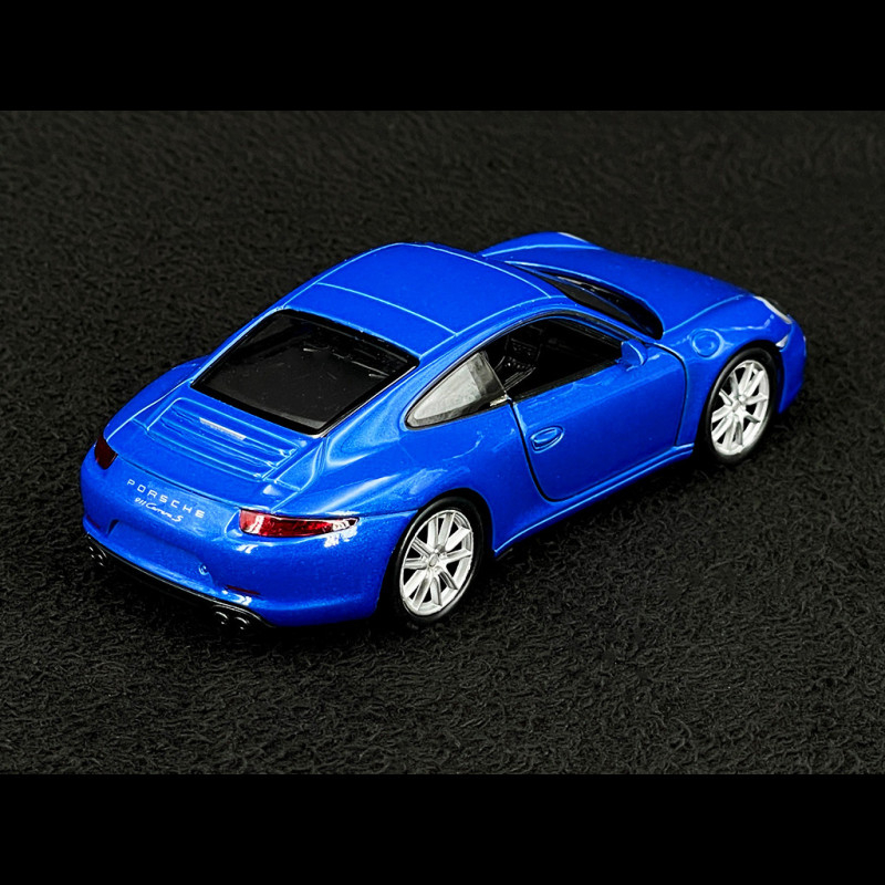 Porsche 911 Carrera S Type 991 2011 Blue Friction Toy 1/38 Welly