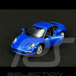 Porsche 911 Carrera S Type 991 2011 Bleu Jouet à friction 1/38 Welly MAP01024015