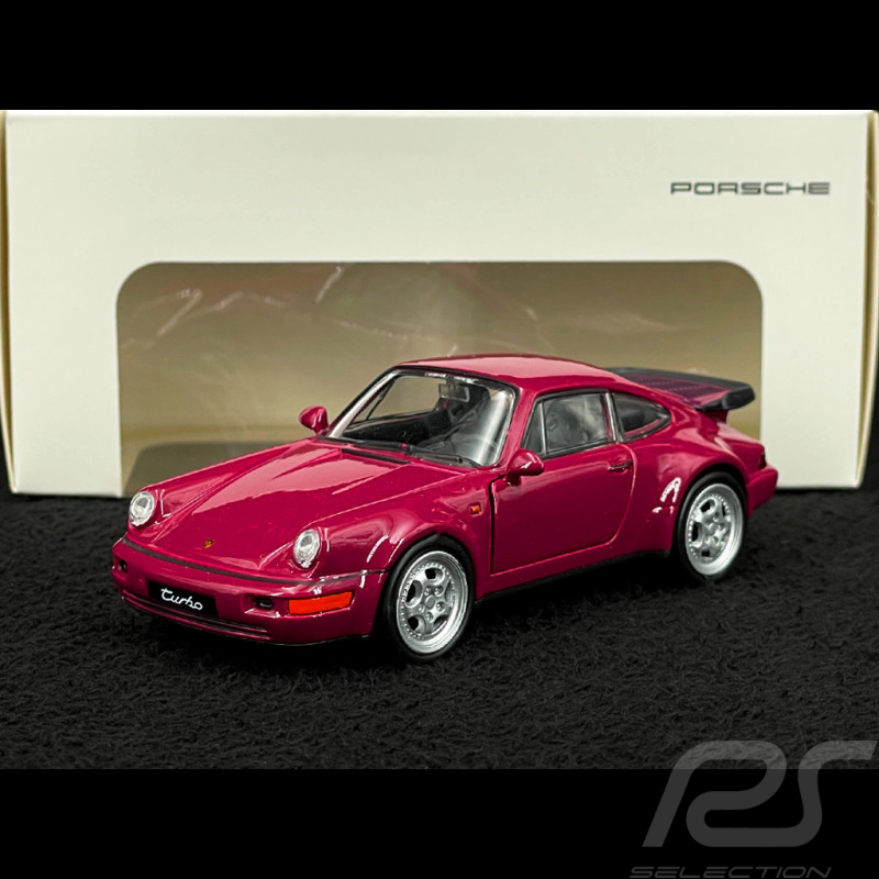 Porsche 911 Turbo Type 964 1990 Ruby Red Friction Toy 1/38 Welly MAP01025015