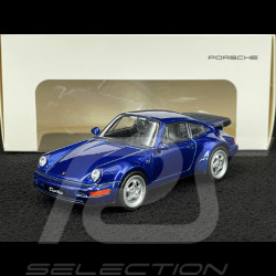 Porsche 911 Turbo Type 964 1990 Blue Friction Toy 1/38 Welly MAP01025015