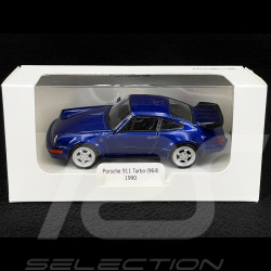 Porsche 911 Turbo Type 964 1990 Blue Friction Toy 1/38 Welly MAP01025015
