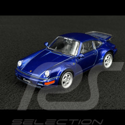 Porsche 911 Turbo Type 964 1990 Bleu Jouet à friction 1/38 Welly MAP01025015