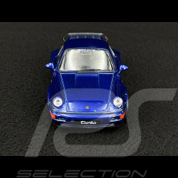 Porsche 911 Turbo Type 964 1990 Bleu Jouet à friction 1/38 Welly MAP01025015