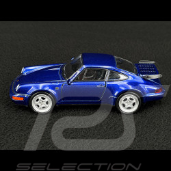 Porsche 911 Turbo Typ 964 1990 Blau Reibungsspielzeug 1/38 Welly MAP01025015