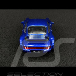 Porsche 911 Turbo Type 964 1990 Blue Friction Toy 1/38 Welly MAP01025015