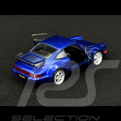 Porsche 911 Turbo Typ 964 1990 Blau Reibungsspielzeug 1/38 Welly MAP01025015