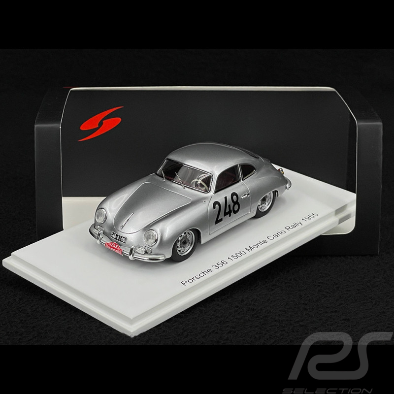 Porsche 356 1500 n° 248 Rallye Monte Carlo 1955 1/43 Spark S6137