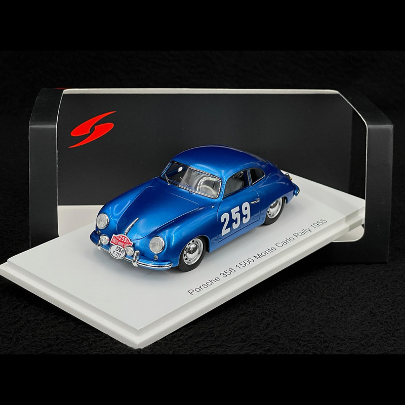 Porsche 356 1500 n° 259 Monte Carlo Rally 1955 1/43 Spark S6138