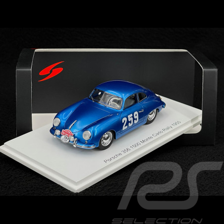 Porsche 356 1500 n° 259 Monte Carlo Rally 1955 1/43 Spark S6138
