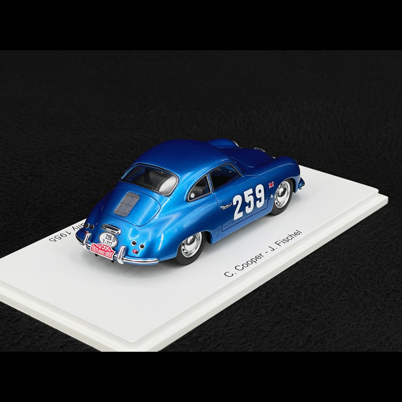 Porsche 356 1500 n° 259 Monte Carlo Rally 1955 1/43 Spark S6138