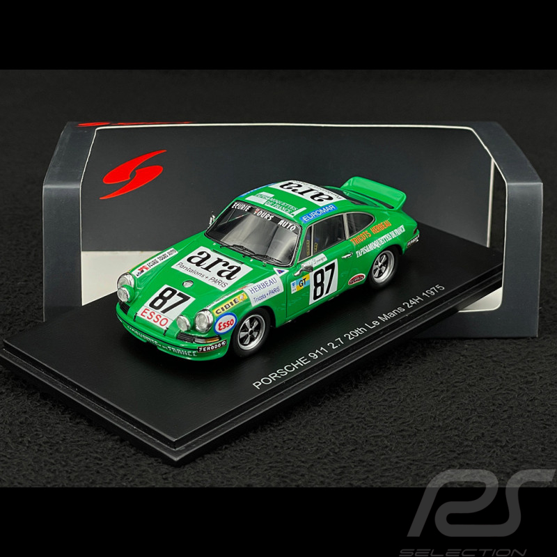 Porsche 911 Carrera RSR 2.7 n° 87 24h Le Mans 1975 1/43 Spark S9812