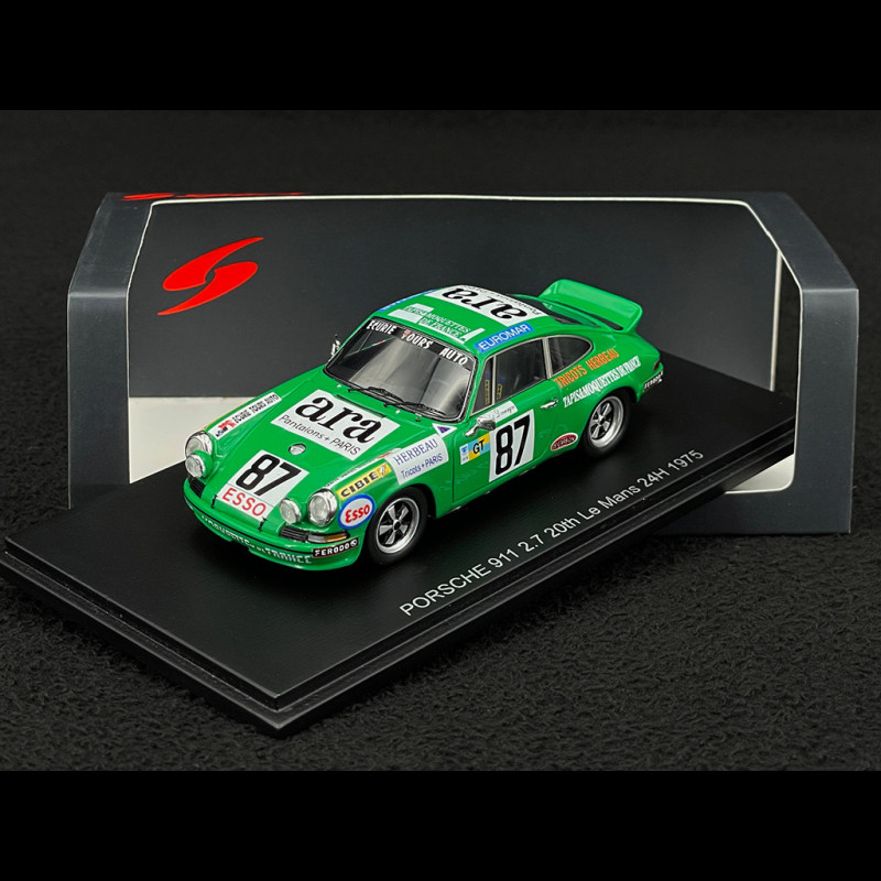 Porsche 911 Carrera RSR 2.7 n° 87 24h Le Mans 1975 1/43 Spark S9812