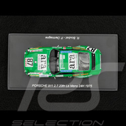 Porsche 911 Carrera RSR 2.7 n° 87 24h Le Mans 1975 1/43 Spark S9812
