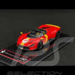 Ferrari Daytona SP3 Serie Icona n° 51 Tribute 24h Le Mans 2022 Rosso Corsa / Jaune Giallo 1/43 BBR Models BBRC267LM51
