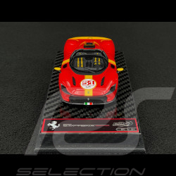 Ferrari Daytona SP3 Serie Icona n° 51 Hommage 24h Le Mans 2022 Rosso Corsa / Jaune Giallo 1/43 BBR Models BBRC267LM51
