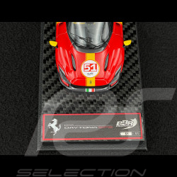 Ferrari Daytona SP3 Serie Icona n° 51 Hommage 24h Le Mans 2022 Rosso Corsa / Jaune Giallo 1/43 BBR Models BBRC267LM51