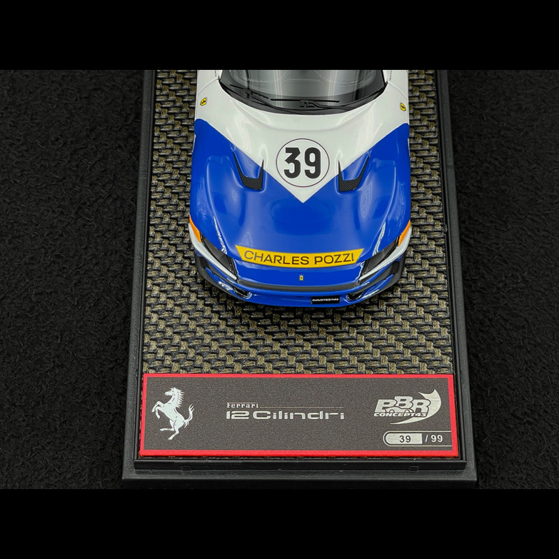 Ferrari 12Cilindri Coupe n° 39 Tribute 24h Le Mans 1972 Blue