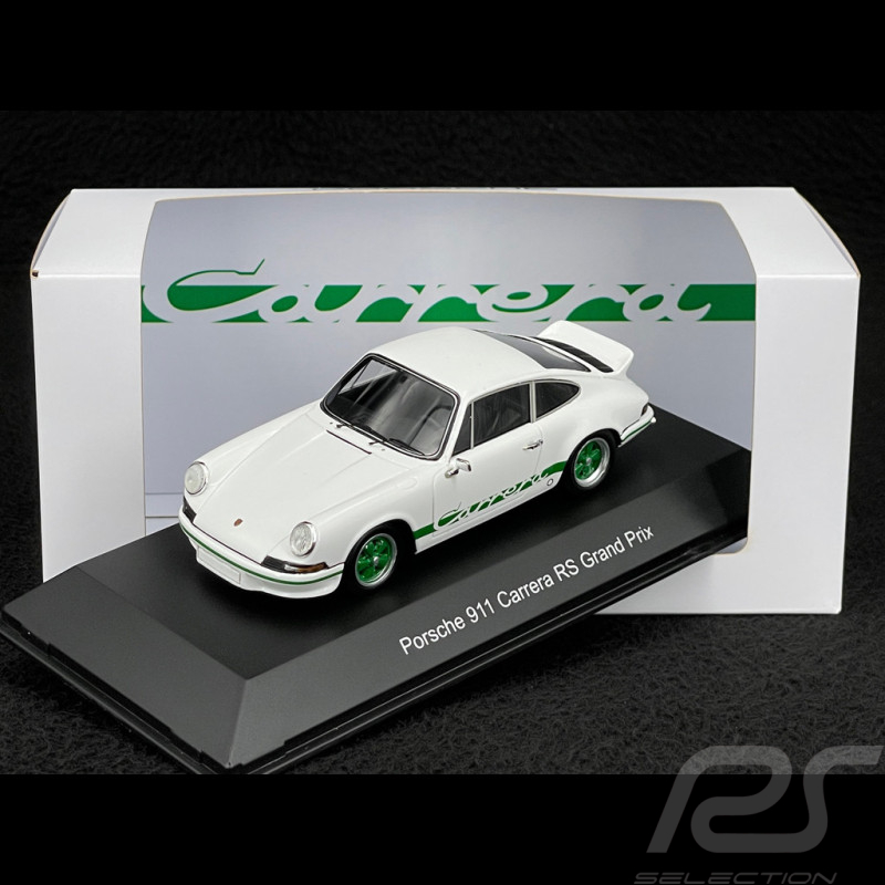 Porsche 911 Carrera RS 2.7 1972 Blanc / Bandes Vertes 1/43 Spark MAP02030125