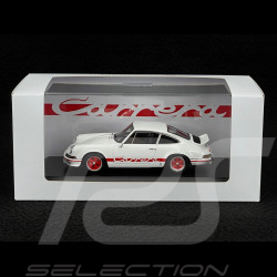 Porsche 911 Carrera RS 2.7 1972 White / Red Stripes 1/43 Spark MAP02030325