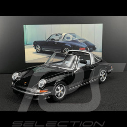 Porsche 911 S 2.4 Targa 1972 50. Jahrestag Porsche Design Schwarz 1/18 Spark WAP0215400TTRG