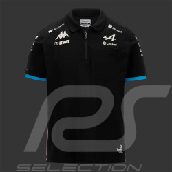 Polo Alpine Pas Cher F1 Team Kappa Noir 321P6PW-A01 - mixte