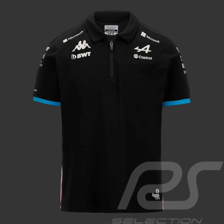 Polo Alpine Pas Cher F1 Team Kappa Noir 321P6PW-A01 - mixte