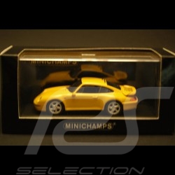 Porsche 993 Turbo 1995 jaune 1/43 Minichamps 430069210