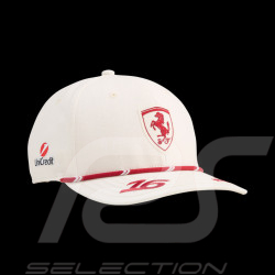 Casquette Ferrari F1 Team n° 16 Charles Leclerc GP Monaco 2026 Puma Beige / Rouge 701239025-001 - mixte
