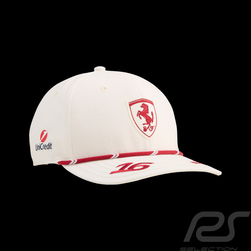 Ferrari Hat F1 Team n° 16 Charles Leclerc Monaco 2026 GP Puma Beige / Red  701239025-001 - unisex