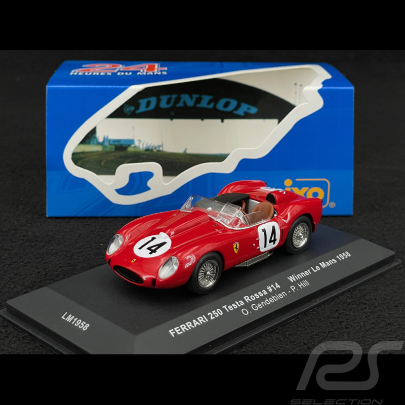 Ferrari 250 Testa Rossa n° 14 Vainqueur 24h Le Mans 1958 1/43 Ixo LM1958