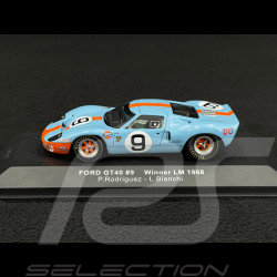 Ford GT40 n° 9 Gulf Sieger 24h Le Mans 1968 1/43 Ixo LM1968
