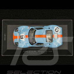 Ford GT40 n° 9 Gulf Vainqueur 24h Le Mans 1968 1/43 Ixo LM1968