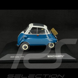 BMW Isetta 1955 Bleu / Blanc 1/18 Minichamps 110024000