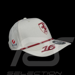 Casquette Ferrari F1 Team n° 16 Charles Leclerc GP Monaco 2026 Puma Beige / Rouge 701239025-001 - mixte