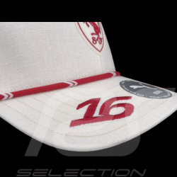 Casquette Ferrari F1 Team n° 16 Charles Leclerc GP Monaco 2026 Puma Beige / Rouge 701239025-001 - mixte